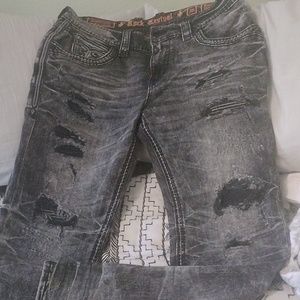 Brand new, never worn. men's size 36x34 distressed rock revival jeans